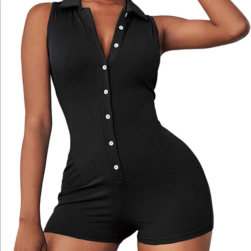 Button down romper - Picture 2 of 3